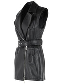 Czarna kurtka Sportmax „Fave” z learem