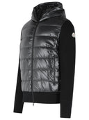 Moncler 'Tricot' Black Virgin Wool Cardigan
