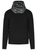 Moncler 'Tricot' Black Virgin Wool Cardigan