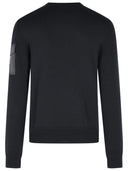 Moncler 'Tricot' Blue Virgin Wool Sweatshirt