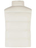 Moncler Chaleco Acolchado 'Belice' De Poliamida Blanco Marfil