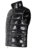 Moncler 'Frelon' Glossy Black Polyamide Vest