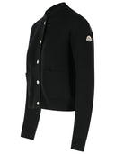 Moncler Cardigan en laine mélangée noire