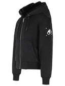 Felpa in misto cotone nero "Bunny" di Moose Knuckles
