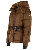 Moncler Grenoble 'Salastrains' Insulated Ski Jacket In Brown Polyamide