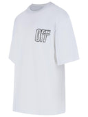 Camiseta de algodón blanca 'Motion Arrow' de Off White