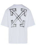 Camiseta de algodón blanca 'Motion Arrow' de Off White