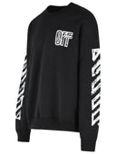 Sweat-shirt en coton noir 'Motion Arrow' Off White