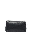 Tory Burch 'Cahrlie' Black Lear Wallet With Chain