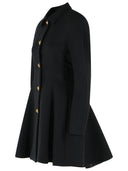 Versace Black Wool Coat