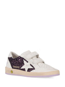 Golden Goose Ballstar Strap Glitter Upper Leather Toe Strap Star Heel And Spur