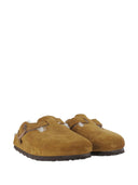 Birkenstock Boston Shearling Mink, Suede Leather