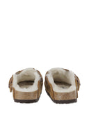 Birkenstock Boston Shearling Mink, Suede Leather