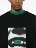 Oamc Peacemaker Loose Fit Crewneck Smile Print
