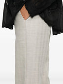 Forte Forte Virgin Wool Harringbone Palazzo Pants