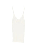 Forte Forte Embroidered Wool Ribbed Jersey Tank Top