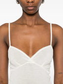 Forte Forte Embroidered Wool Ribbed Jersey Tank Top