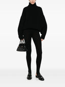 Forte Leggings de punto de canalé de lana con polainas Forte