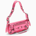 Balenciaga Le Cagole Xs Metallic Pink Shoulder Bag