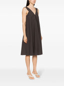 Parosh V Neck Cotton Dress