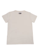Golden Goose Sneakers Star Unisex T Shirt Cotton Jersey With Metallic Print Heritage White