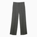 Balenciaga Black/Grey Wool Wide Trousers