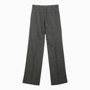 Balenciaga Black/Grey Wool Wide Trousers