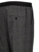 Balenciaga Check Wool Trousers