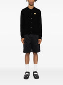 Comme Des Garçons Play U Round Neck Gold Emblem Knit