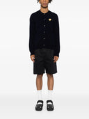 Comme Des Garçons Play U Round Neck Gold Emblem Knit