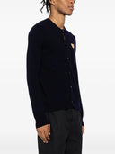 Comme Des Garçons Play U Round Neck Gold Emblem Knit