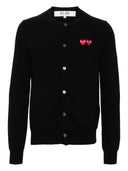 Comme Des Garçons Play سترة صوفية برقعة قلب