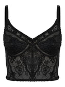 Self Portrait Black Lace Strappy Top