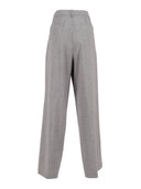 Fabiana Filippi Pantalone Ampi Alla Caviglia In Frescolana Color Roccia Melange