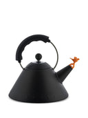 Alessi Bollitore Con Uccellino, Nero