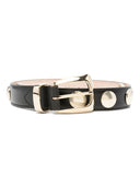 Khaite Benny Belt With Studs Gold Buckle (30 Mm)