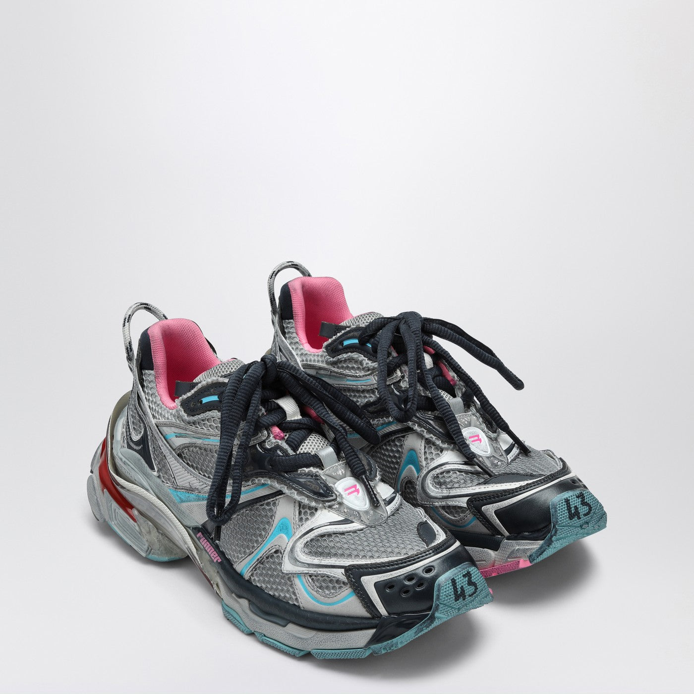 【関税&送料込】Balenciaga Runner 2.0 Grey Blue Pink Sneaker Balenciaga Runner 2.0 Grey/Blue/Pink Sneaker – Balardi