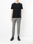 Thom Browne Relaxed Fit Ss Tee W/ Center Back Rwb Stripe In Classic Pique