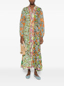 Alemais Orange Blossom Spliced Dress