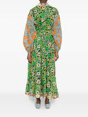 Alemais Orange Blossom Spliced Dress