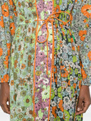Alemais Orange Blossom Spliced Dress