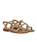 Flache Ash Plus Gold-Sandale