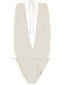 Saint Laurent High Leg One Piece Swimsuit