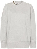 Stella Mc Cartney Chain Link Detailing Mélange Sweatshirt