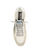 Golden Goose Ballstar Net Upper Leather Star Nylon Tongue Laminated Heel Crack Spur