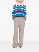Golden Goose Viaggio W`s Jogging Brittany Gessato Leggero In Crepe Di Viscosa