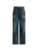 Golden Goose Journey W`s Boyfriend Melody Pant Archive Denime Print