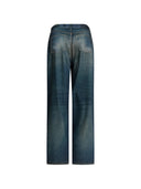 Golden Goose Journey W`s Boyfriend Melody Pant Archive Denime Print