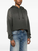 Golden Goose Star/ W`s Oversize Cropped Hoodie/ Sunfaded Wash/ Star Golden Goose Print