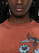 Golden Goose Journey W`s T Shirt Regular Dyed Gauze Jersey Vintage Treatment With Print